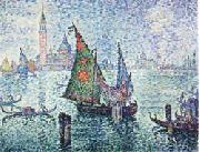 Paul Signac The Green Sail,Venice USA oil painting reproduction